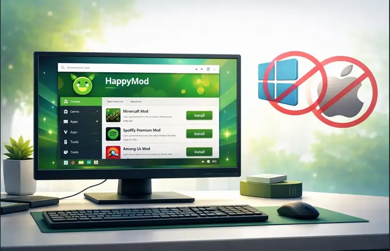 HappyMod on PC No Official Windows or macOS Version